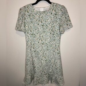 Miss Kelly 1999 - Mini Dress - Light Blue - Floral - Size Medium